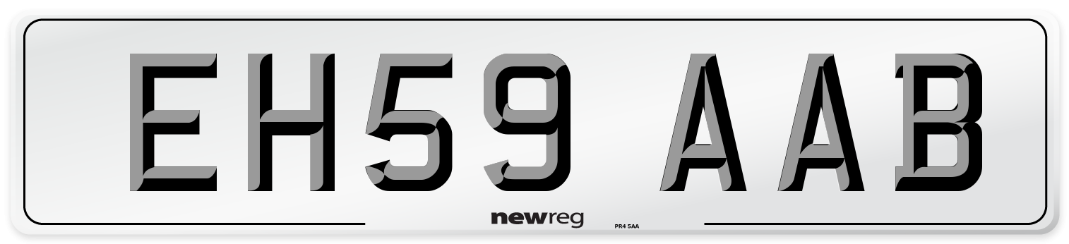 EH59 AAB Number Plate from New Reg